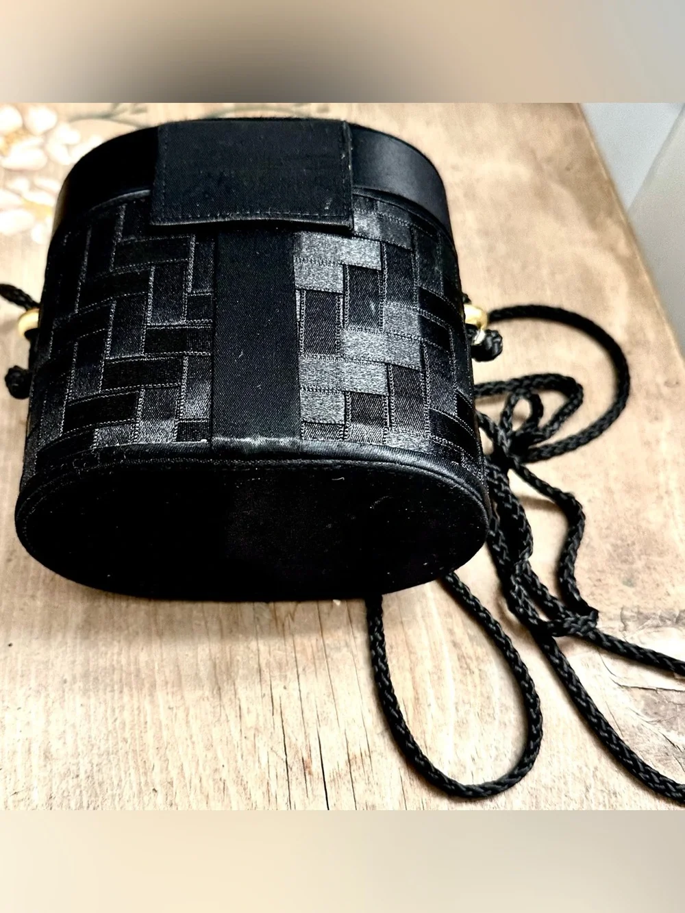 vintage cylinder evening box purse